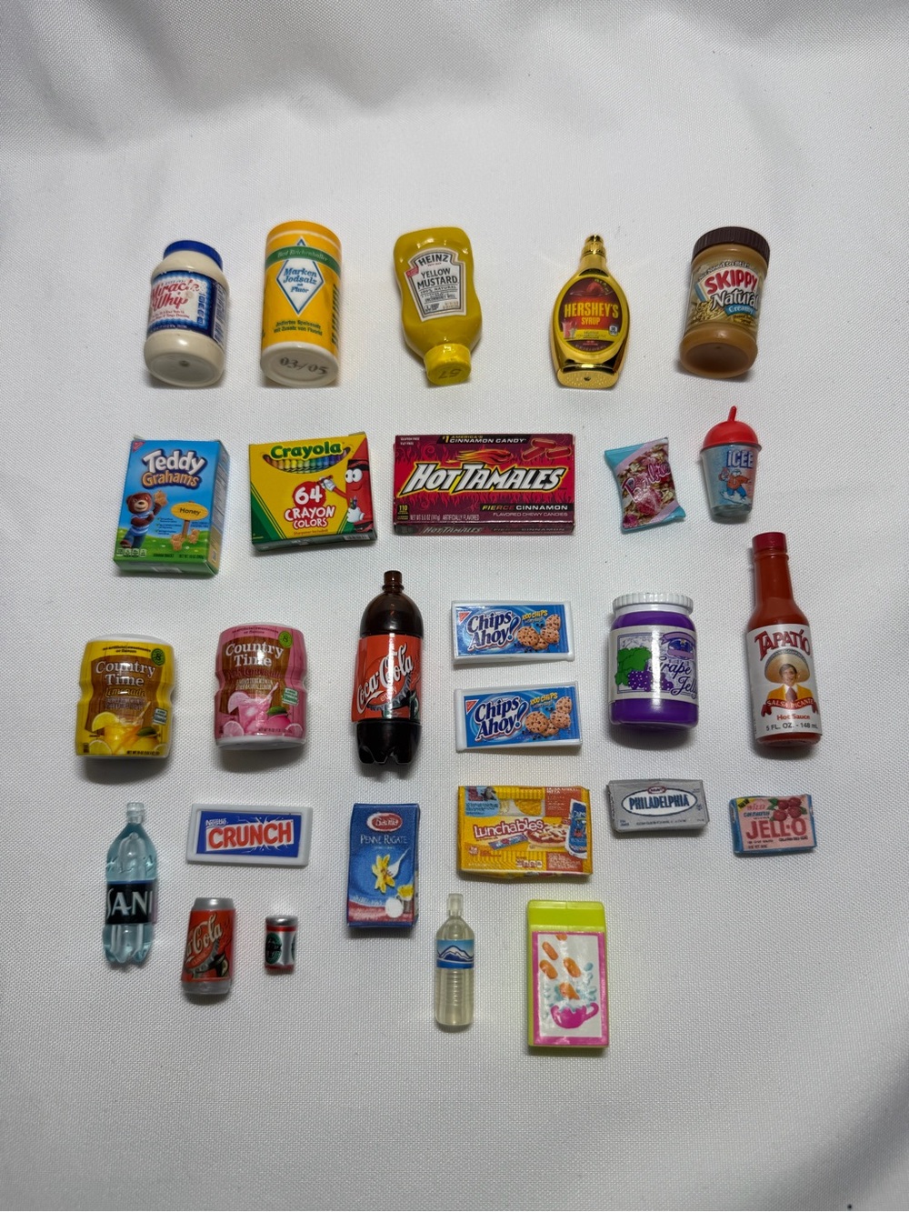 Miniature Toy Grocery & Condiment Playset - Yellow Accents
